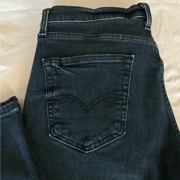 Men's LEVIS 514 Black Label Straight Fit     33 X 30 Dark Wash Stretch Jeans - Picture 14 of 15